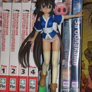 Suzu (аниме Nagasarete Airantou)
+ свинка :) Без юбки......