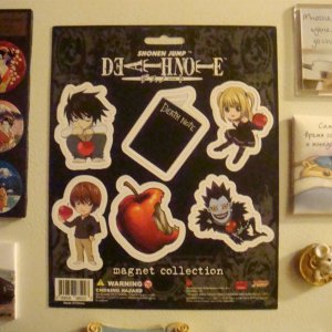 Magnet collection - Death Note
Ибо магниты - это моя слабость, ими обшлёпан весь холодильник =)
