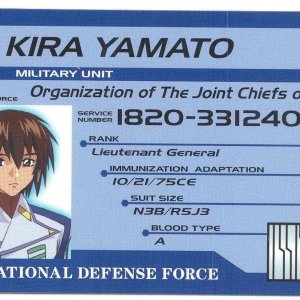 ID-карта 1: Кира (лицевая сторона)