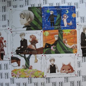 Бонус к японскому изданию "Волчица и специи 2", карты из эндинга.