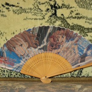Folding Fan Mikoto & Kuroko (To Aru Kagaku no Railgun)