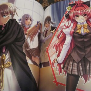 Артбук Noboru Kannazuki Illustrations - Shinkyoku Sokai Polyphonica
Примеры наполнения.